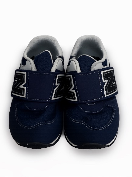 New Balance Boys Size 9 Toddler Navy Blue Velcro Sneakers